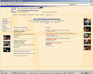 Screenshot Musikschule Schöneberg